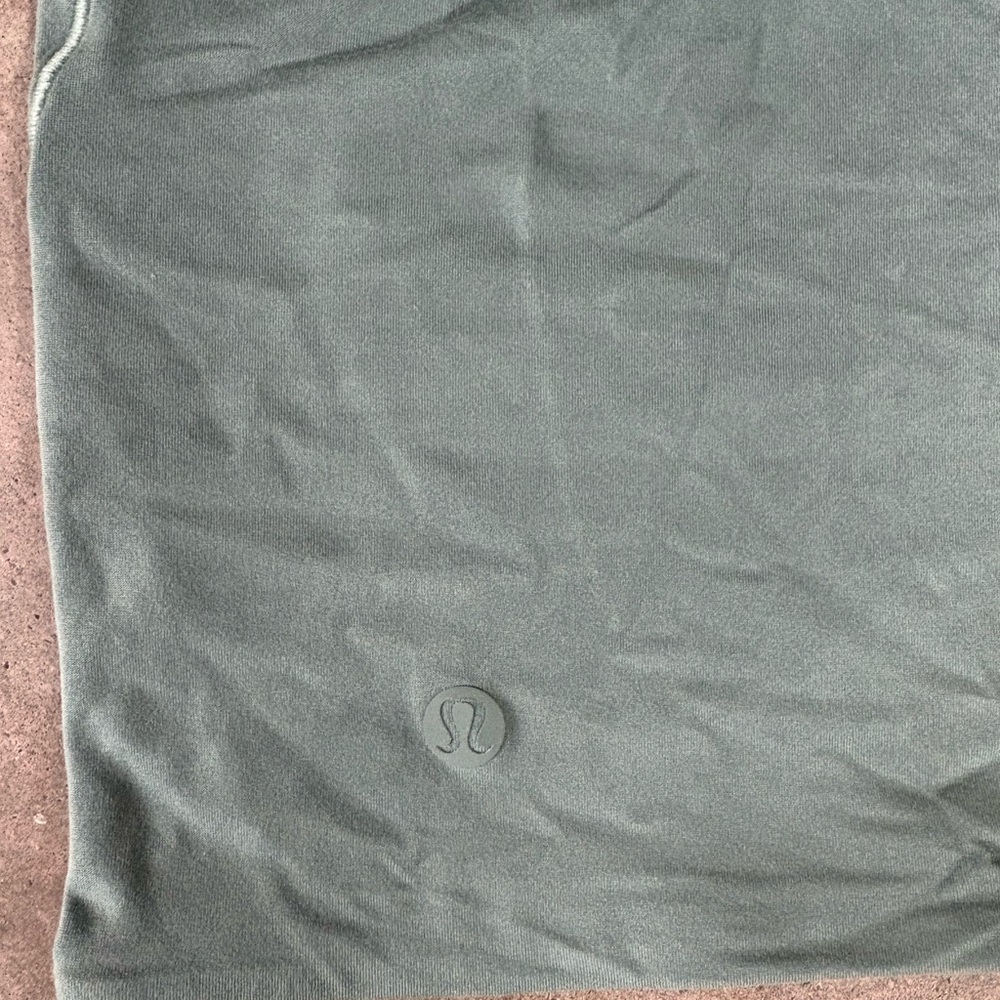 Lululemon Sage Green Ultra-Soft Nulu Scoop Neck Crop Top - Picture 5 of 6